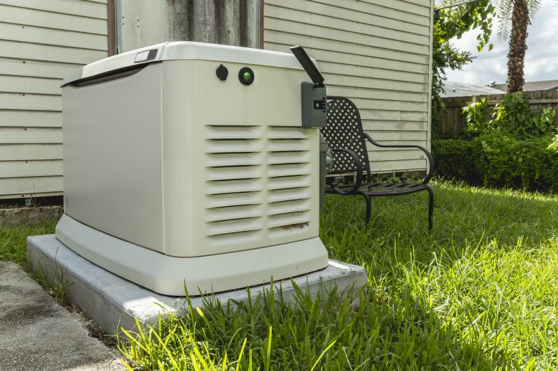 Close-up of a Residential Generator